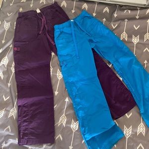 Wonderwink XXS regular length in deep purple and blue